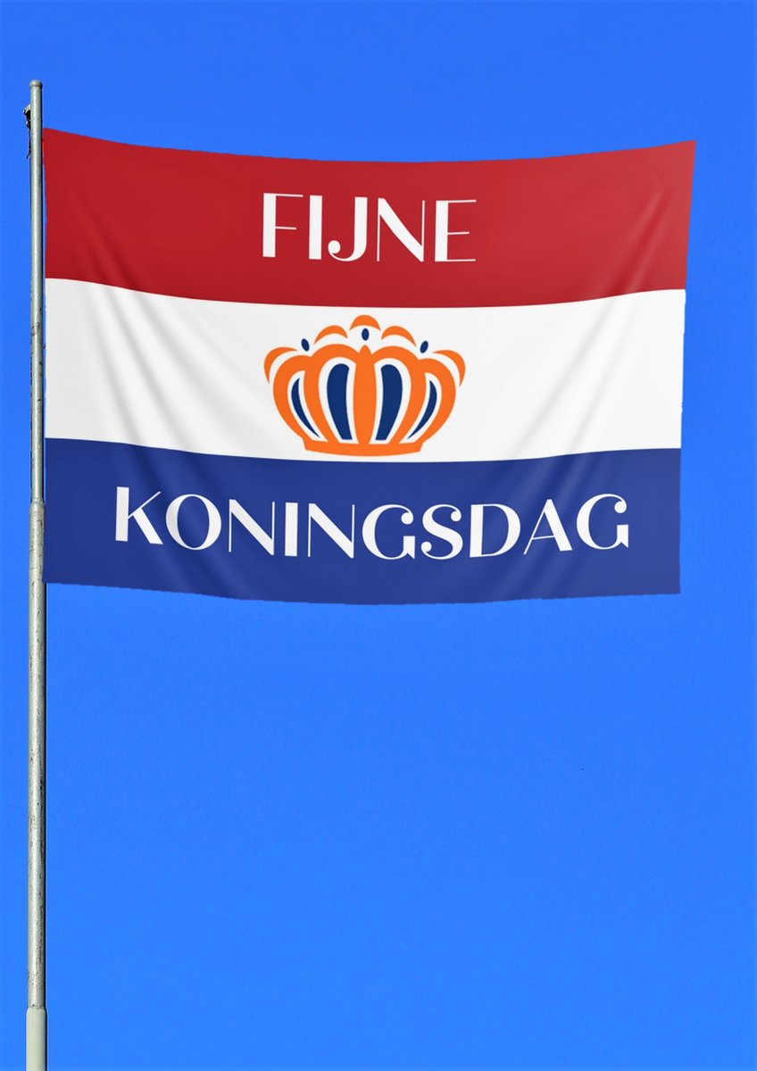 Vlag Koningsdag 150 x 100 | Nederlandse vlag | Kings Day | Fijne Koningsdag | Nederland